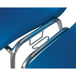 Chaise Kaline accrochable M2 - piètement chrome en Ø 22 mm