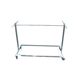 Chariot pour 24 grilles d'exposition sans bac- fabrication française