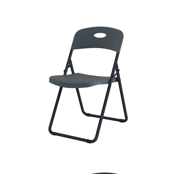 chaise pliante avec assise et dossier en polypropylène est équipée d'une barre anti enlisement