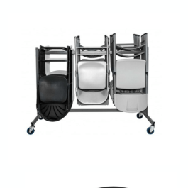 lot de 36 chaises pliantes Olafskid avec assise et dossier en polypropylène est équipée d'une barre anti enlisement