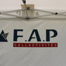 Sérigraphie pour stand pliant