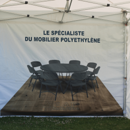 Sérigraphie pour stand pliant