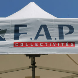 Sérigraphie pour stand pliant