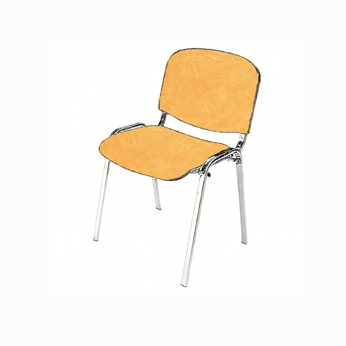 Chaise Iso empilable  accrochable en tissu M2-Fabrication française-FAP-Collectivité
