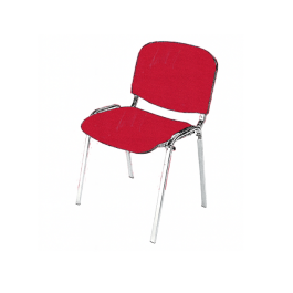 Chaise Iso empilable non accrochable en tissu M1-Fabrication française