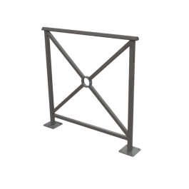 Barrière Alliance de FAP-COLLECTIVITES sur platines - longueur 100 cm