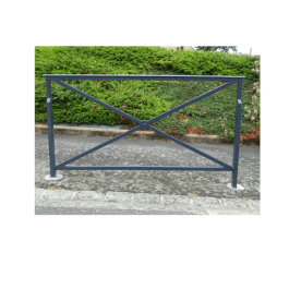 Barrière Croix de Saint André de FAP COLLECTIVITES à sceller - longueur 164 cm