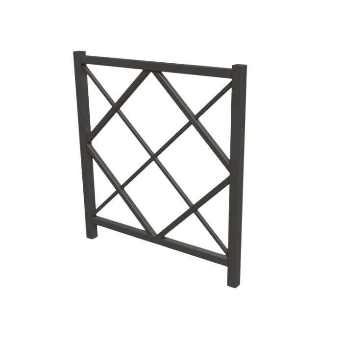 Barrière Losange à sceller - longueur 100 cm