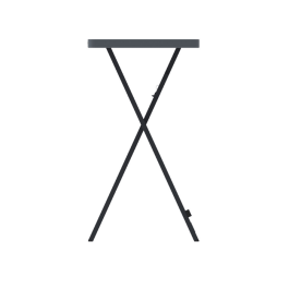 Mange-debout rectangle pliant polyéthylène HDPE CocktailL120 New Classic 122X60 cm