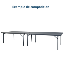 Table pliante polyéthylène HDPE Impérial200 New Classic 200X122cm - ZOWN-Maxchief de FAP COLLECTIVITES Table pliante polyéthylène HDPE Impérial200 New Classic 200X122cm - ZOWN-Maxchief de FAP COLLECTIVITES
