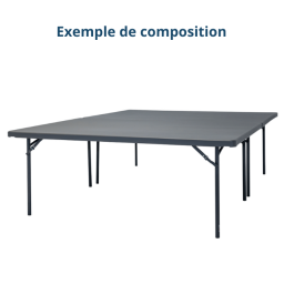 Table pliante polyéthylène HDPE Impérial200 New Classic 200X122cm - ZOWN-Maxchief de FAP COLLECTIVITES Table pliante polyéthylène HDPE Impérial200 New Classic 200X122cm - ZOWN-Maxchief de FAP COLLECTIVITES