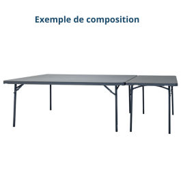 Table pliante polyéthylène HDPE Impérial200 New Classic 200X122cm - ZOWN-Maxchief de FAP COLLECTIVITES Table pliante polyéthylène HDPE Impérial200 New Classic 200X122cm - ZOWN-Maxchief de FAP COLLECTIVITES