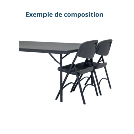 Table pliante polyéthylène HDPE Impérial200 New Classic 200X122cm - ZOWN-Maxchief de FAP COLLECTIVITES Table pliante polyéthylène HDPE Impérial200 New Classic 200X122cm - ZOWN-Maxchief de FAP COLLECTIVITES