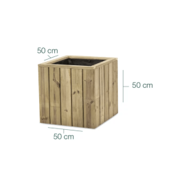 Jardinière Atrium 50x50x50 cm- 67 l - HORTALIA de FAP COLLECTIVITES