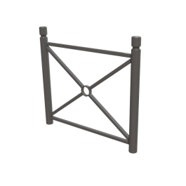 Barrière Harmonie -Tête 1 gorge à sceller - longueur 107 cm de FAP COLLECTIVITES