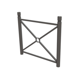 Barrière Harmonie -Tête 2 gorges à sceller - longueur 107 cm