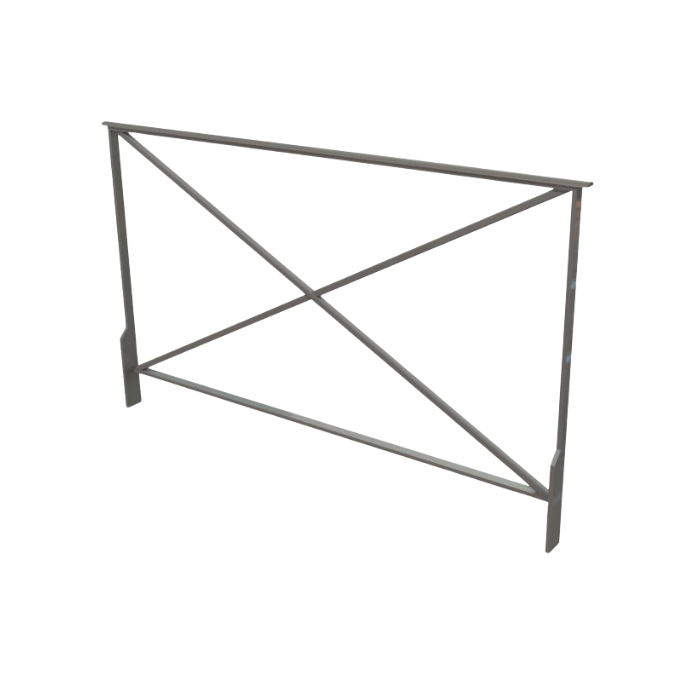 Barrière Tradition sans crosse  à sceller - longueur 155 cm de Fap Collectivités