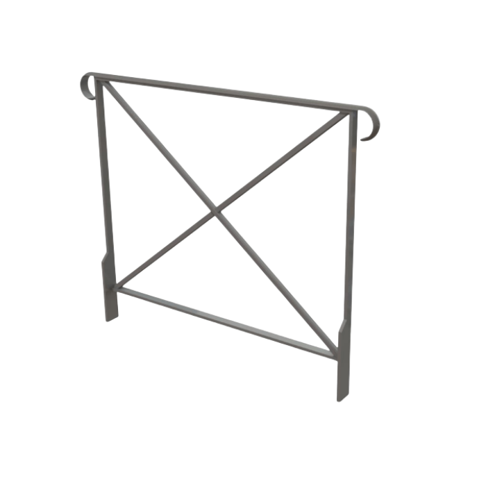 Barrière Tradition avec crosses à sceller - longueur 115cm de Fap Collectivités Barrière Tradition avec crosses à sceller - longueur 115cm de Fap Collectivités