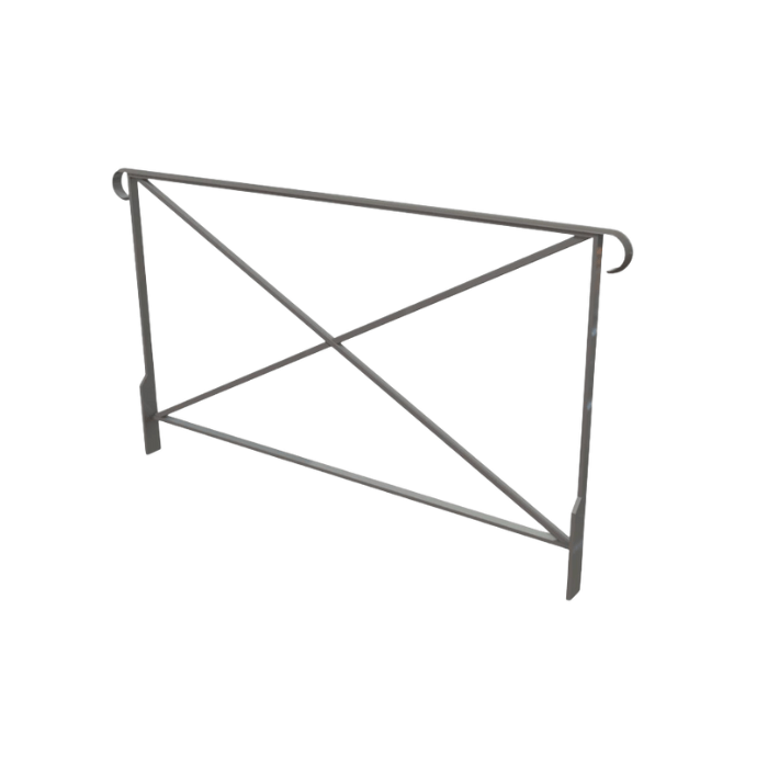 Barrière Tradition avec crosses à sceller - longueur 165 cm de Fap Collectivités