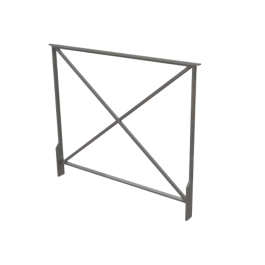 Barrière Tradition sans crosse  à sceller - longueur 105 cm de Fap Collectivités