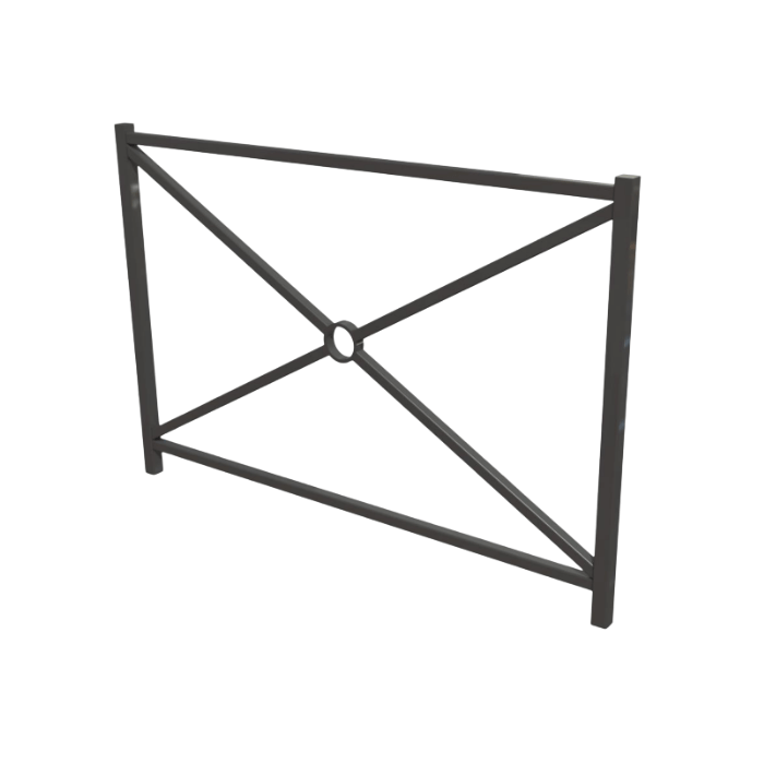 Barrière Versailles à sceller - longueur 146cm de Fap Collectivités Barrière Versailles à sceller - longueur 146cm de Fap Collectivités