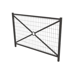 barrière Versailles grillagée à sceller - longueur 146 cm de FAP Collectivités