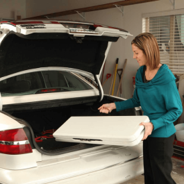 Banc valise blanc 180 cm en polyéthylène HDPE - LIFETIME