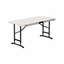 Table pliante polyéthylène blanche  122 x 61 x 61 / 74 / 86.4 cm nesting- Lifetime