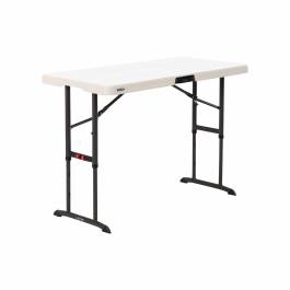 Table pliante polyéthylène blanche  122 x 61 x 61 / 74 / 86.4 cm nesting- Lifetime