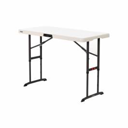 Table pliante polyéthylène blanche  122 x 61 x 61 / 74 / 86.4 cm nesting- Lifetime