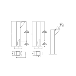 Kit d’amovibilité pour tube de barrière 35x35 mm