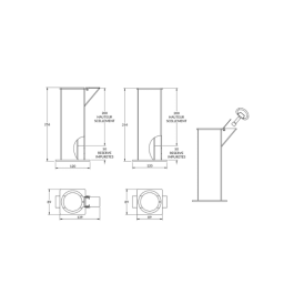 Kit d’amovibilité pour tube de barrière Ø 76 mm