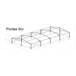 Tentes Structure Aluminium 54m² - 6x9m