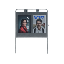 Panneau électoral 1700x1500 mm tube rond 35mm