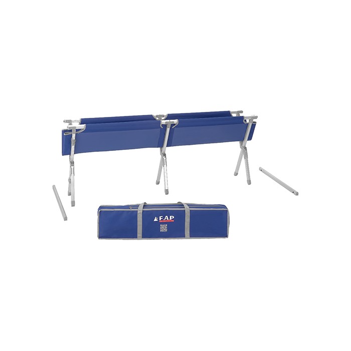 Lit de camp pliants en toile et aluminium
