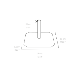 côtes pied parasol maille
