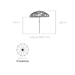 côtes parasol maille