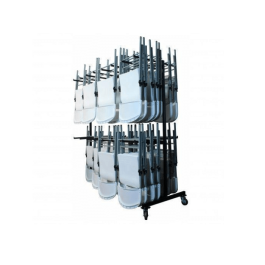Chariot avec rehausse pour chaises pliantes