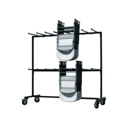 Chariot avec rehausse pour chaises pliantes