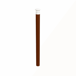 Potelet PMR Elégance riveté de FAP-COLLECTIVITES à sceller Ø 76 mm - H 130 cm