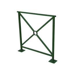 Barrière Alliance de FAP-COLLECTIVITES sur platines - longueur 100 cm