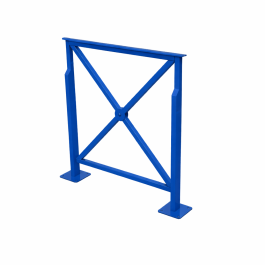 Barrière Croix de Saint André de FAP COLLECTIVITES  sur platines - longueur 84 cm