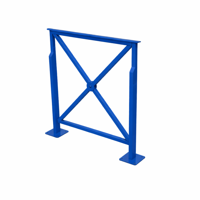 Barrière Croix de Saint André de FAP COLLECTIVITES  sur platines - longueur 84 cm