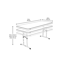 Table traiteur enfant pliante 183x76cm hauteur ajustable nesting- Lifetime