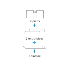 Table polyvalente Mairietable multiplis Longueur 120 cm