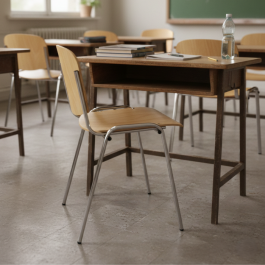 Chaise Iso en hêtre multiplis