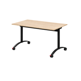 Table rabattable sur roulettes 120x80 cm stratifiée | ISY