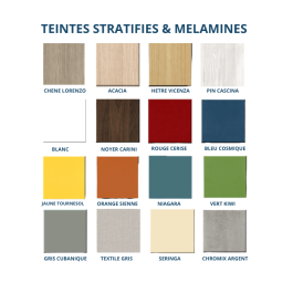 Table pliante mobile pour collectivités, écoles et salles ERP. Plateau rabattable stratifié ou mélaminé. Idéale réunion, formati