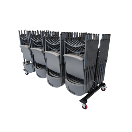 Chariot de stockage et transport pour chaises pliantes