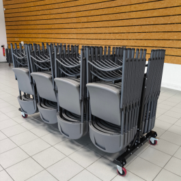 Chariot de stockage et transport pour chaises pliantes